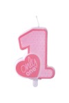 Świeczka urodzinowa Only One j. różowy