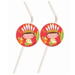 Słomki Indianin  6szt.