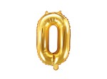 Balon Cyfra Złota "0" 35 cm