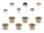 Zestaw do muffinek Woodland 6 szt