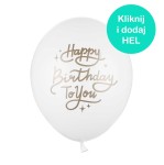 Balon Happy Birthday To You Pastel Pure White 14 cali - 35 cm