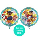 Balon Psi Patrol Happy okrągły 18-cali - 45 cm, 1szt.