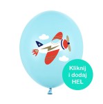 Balon Samolot Pastel Light Blue 1 szt.
