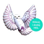 Balon foliowy biała Sowa 24cali - 60cm