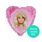 Balon Serce Barbie 18 cali - 45 cm  