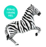 Balon Zebra Czarno-biała 100x60 cm  