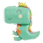 Balon Dinozaur Z Koroną 74x90cm