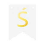 Baner DIY literka Ś 16cm  