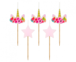 Świeczki Urodzinowe Jednorożec i Gwiazdki