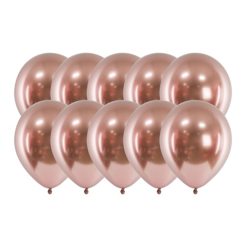 Balony-Różowe-Złoto-Chrom-10szt.jpg