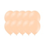 Balony Brzoskwiniowe Peach Cream Pastel 10 szt. 30cm  