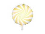 Balon Cukierek żółty 18 cali - 45 cm