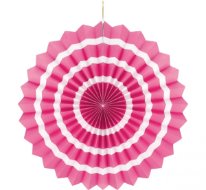 Rozeta Dekoracyjna Biały Pasek Różowa 1szt.