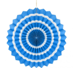 Rozeta Dekoracyjna Biały Pasek Niebieska 1szt. 