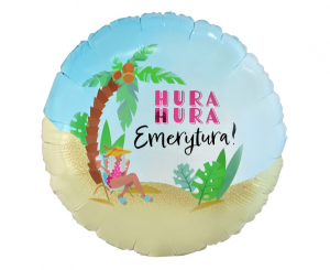 Balon foliowy Emerytura okrągły 45 cm 