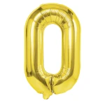 Balon Cyfra Złota "0" 70 cm 