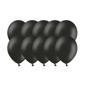 Balony Czarne Black Pastel 10 szt. 30cm  