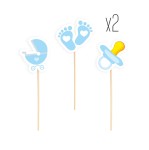 Toppery Baby Shower Niebieskie 6szt.