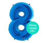 Balon Cyfra "8" Ciemny Niebieski 66 cm  
