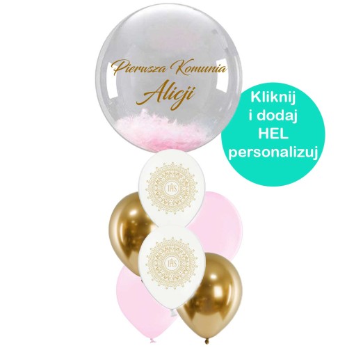 bukiet-balonowy-komunia-Bubble-personalizowany-różowe-piórka-Hel.jpg