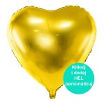 Balon Serce złote 18" - 45 cm