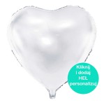 Balon Serce Białe 24cale - ok. 60 cm