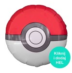 Balon Pokemon Poke Ball okrągły 18 cali - 45 cm 