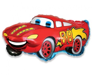 Balon Czerwone Auto Samochód 80x45cm  