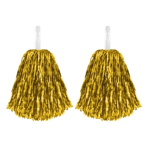 Pompony Cheerleaderki Złote 2szt. 