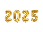 Balony Cyfry Złote "2025" 35 cm