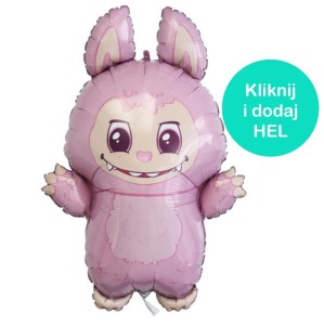 Balon Labubu Różowy 55x65cm