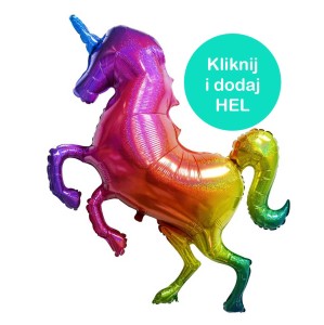 Balon Jednorożec Tęczowy Duży 135 cm