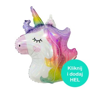 Balon Jednorożec głowa 60 cm