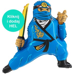 Balon Ninja Niebieski 75x60cm