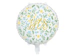 Balon IHS Kwiatowy Komunia 45 cm